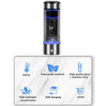 New Fashion 450Ml Portable Usb Rechargeable Water Electrolysis Ionizer Cup ,Rich Hydrogen Water Generator Bottle