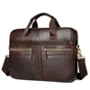 Professional Custom 2099 Real Cowhide Leather Office Briefcase Messenger Bag Leather Laptop Bag Leather Briefcase Bag